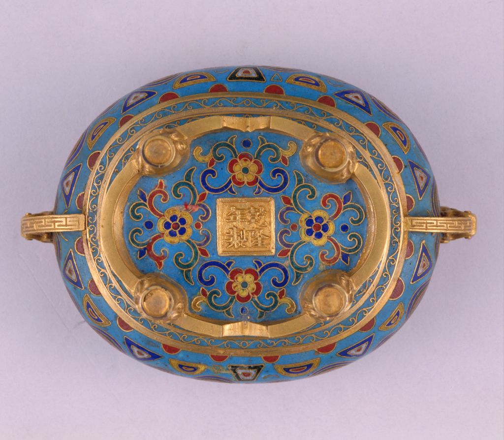 图片[2]-Qianlong style Gui type stove with filigree enamel and gourd pattern-China Archive